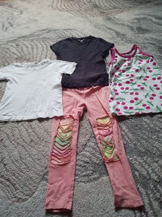 Ubrania dla dziewczynki rozmiar 110-116