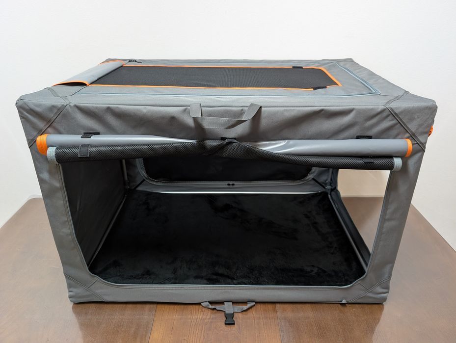 Alu Deluxe Torba Składana Nylonowa Transporter dla Psa XL 106x71x69 BARDZO DUŻA ALUMINIOWA