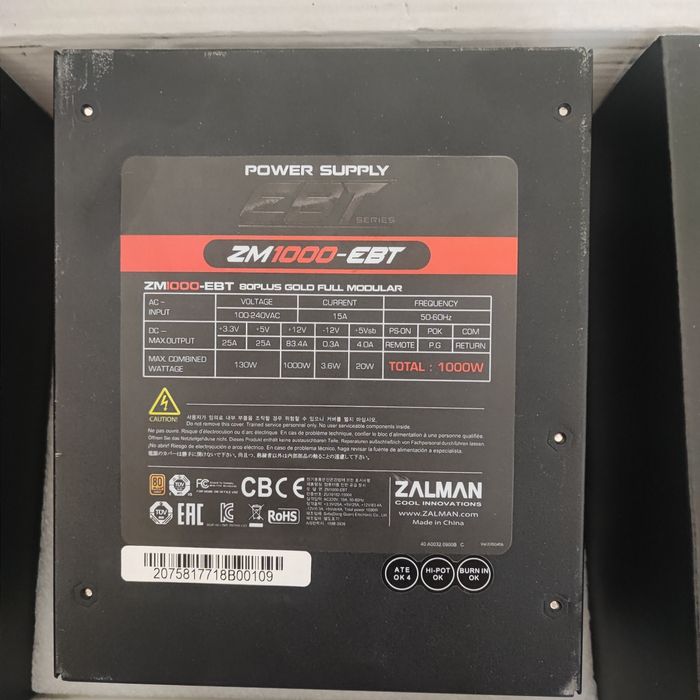 Блок живлення Zalman ZM1000-EBT