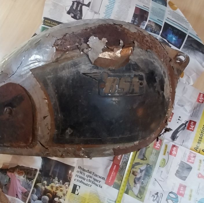 Depósito de gasolina para mota BSA A7