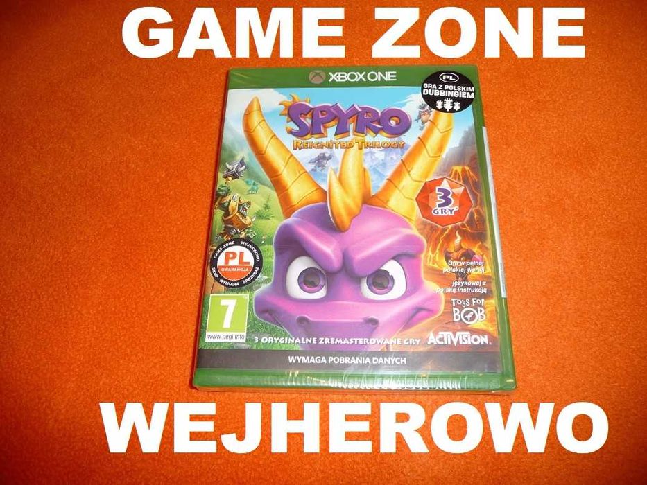 SPYRO Reignited Trilogy = 3 gry Xbox One + S + X + Xbox Series X