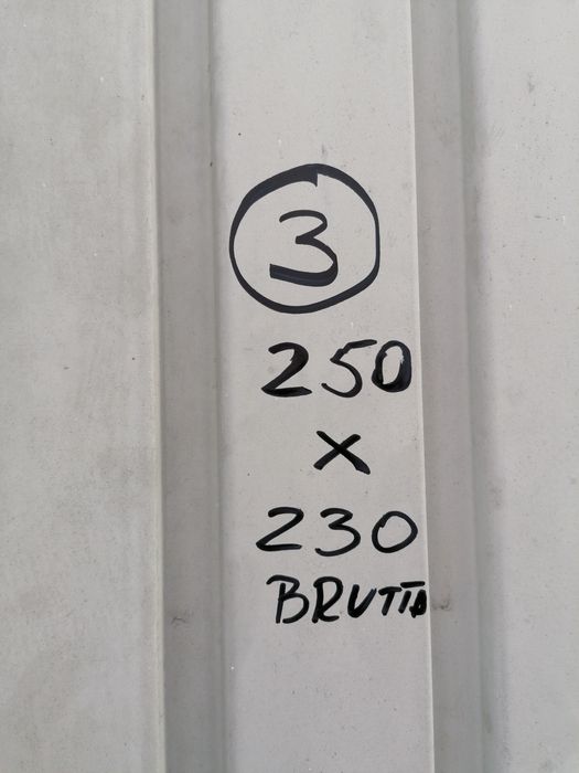 (3)kompletna Brama garażowa uchylna uchylana 250x230