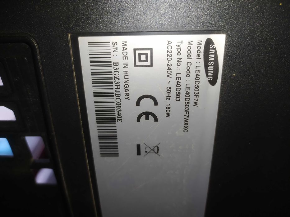 Peças para TV Samsung 40"