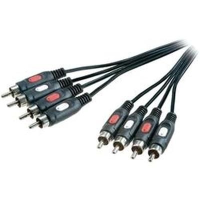 Kabel 4RCA-4RCA łezka 3m