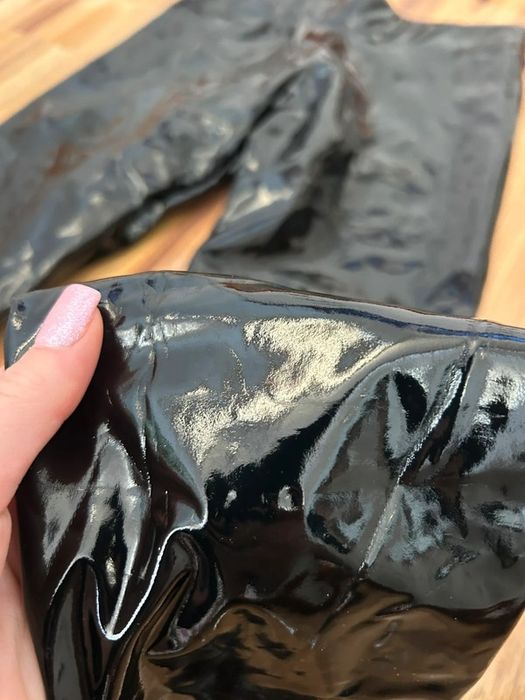 Legginsy latex skóra vinyl