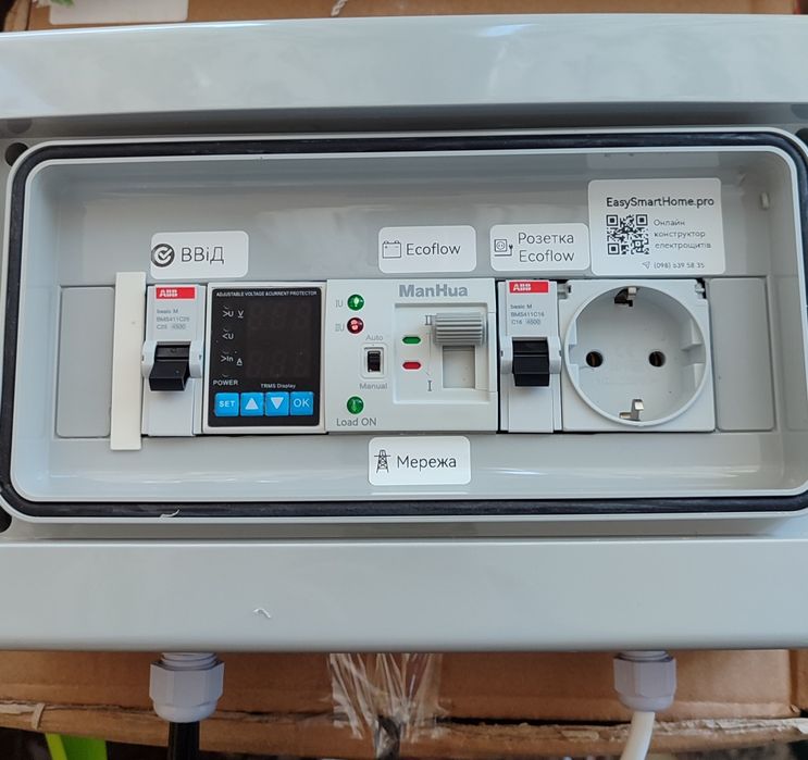 Щит АВР для Ecoflow, Bluetti, Anker