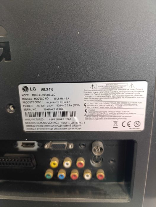 Monitor PC LG 19LS4R