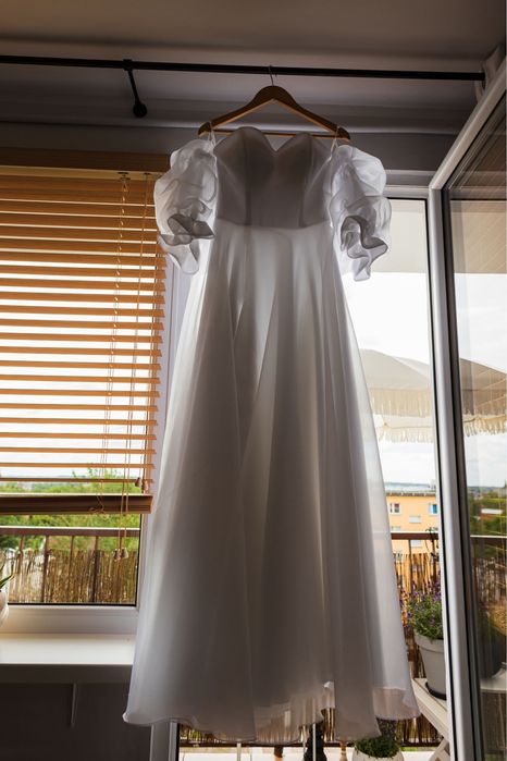 Suknia ślubna 38/40 gorsetowa, gorset kryty