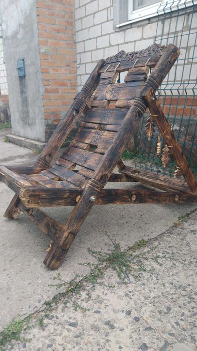Шезлонг дерев'яний, ручна робота