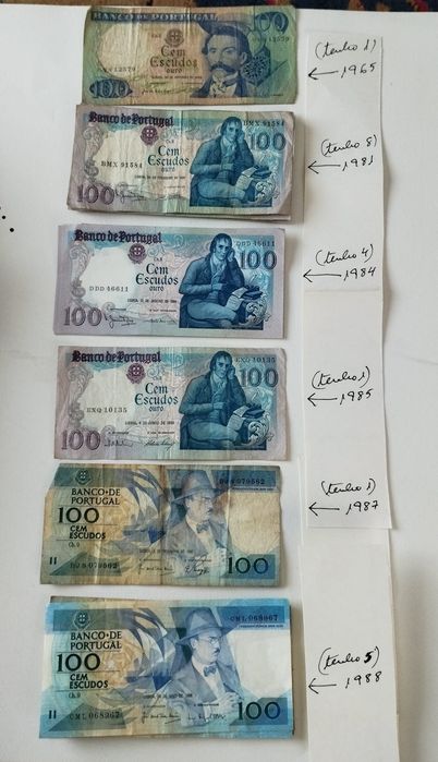 Vendo notas de coleção