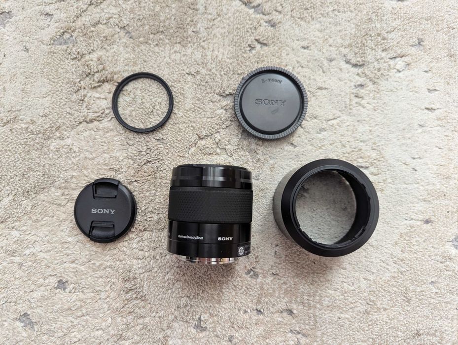 Об'єктив Sony E 50 mm f/1.8 OSS Black + UV фільтр Kase