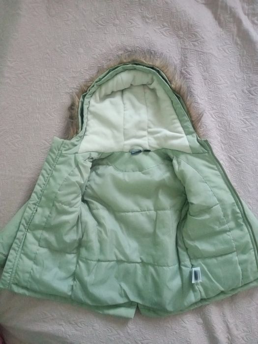Przejściowa kurtka parka dla dziewczynki 98 jak nowa