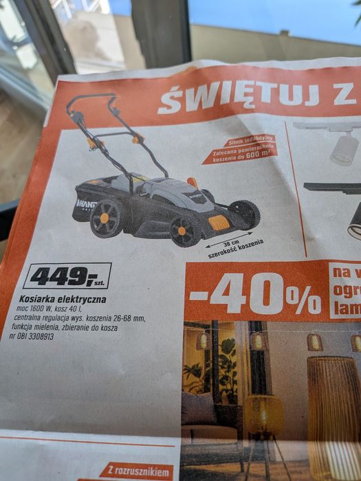 Kosiarka elektryczna  Handy Prime 1600W