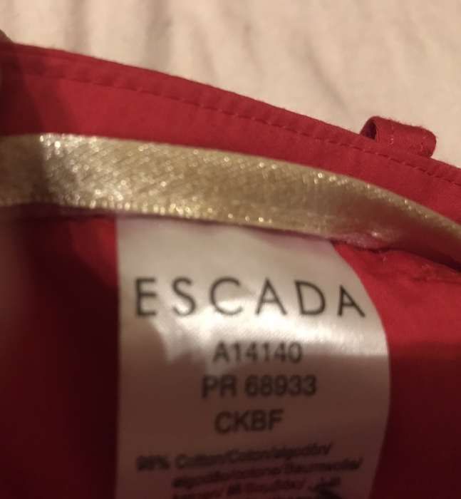 Calças vermelhas Escada