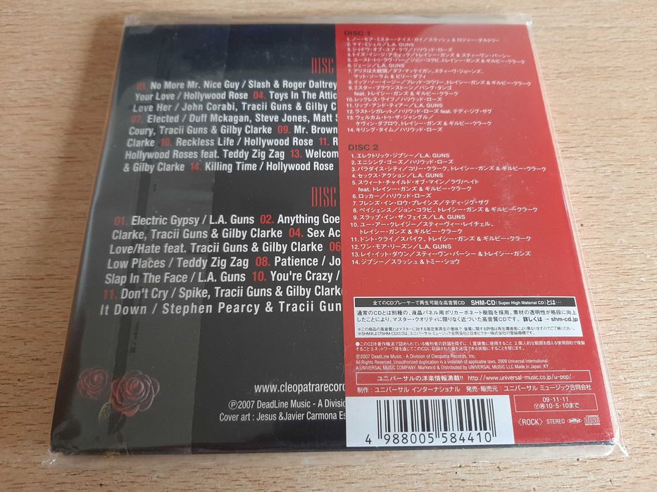 CD - Attitude for Destruction Japão mini lp shm 2-cd Guns n`roses