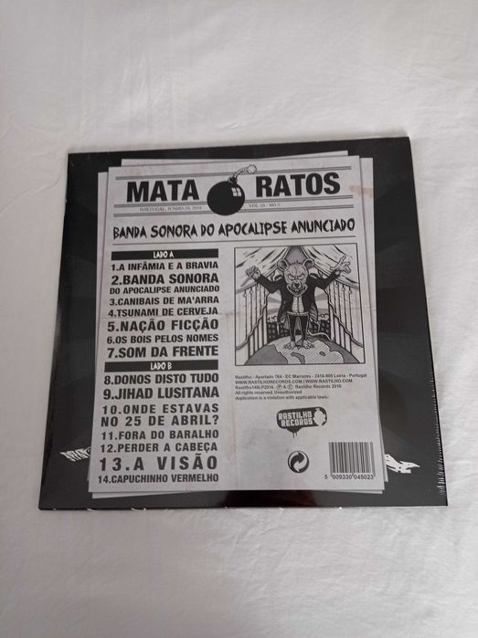 Mata-Ratos - “Banda Sonora do Apocalipse Anunciado” LP (Novo)