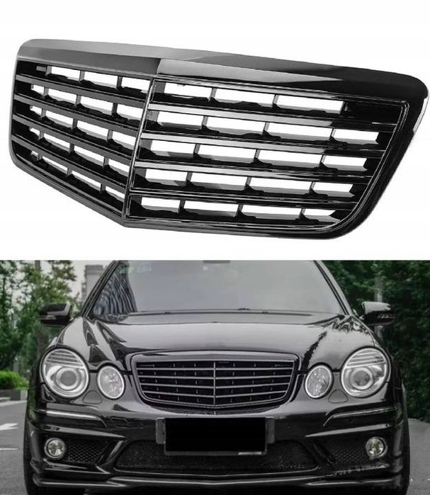 Решетка Mercedes W211 ноздри решетка бампера Мерседес 211 решетка