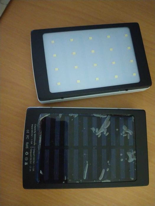 Солнечный внешний PowerBank Solar павербанк павер банк с LEDподсветкой