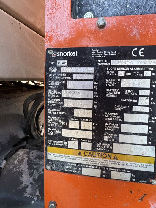 Plataforma elevatoria Diesel  12mt (usada)