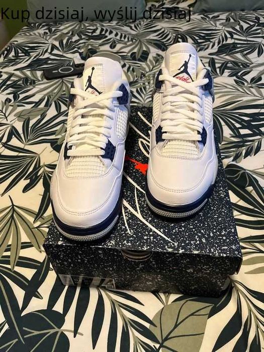 AutentycznyButydokoszykówkiJORDAN4RetroMidnightNavynoweunisex:45