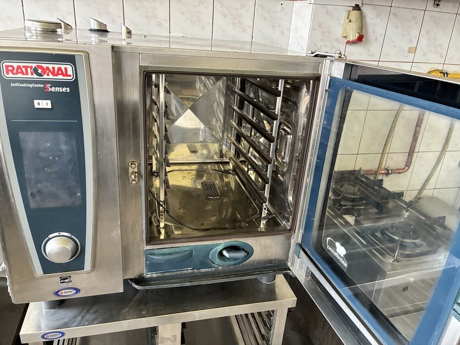 Piec Rational SCC 61 5 Senses Gaz G20 6xGN + Stojak  Po Serwisie 100%