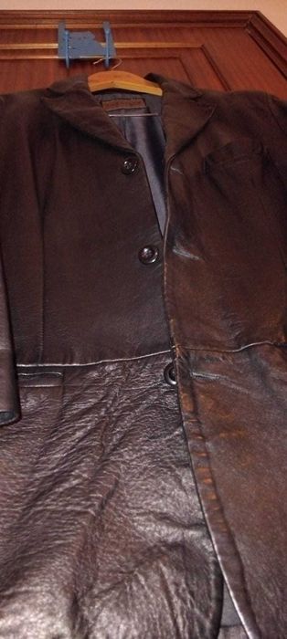 Casaco preto de pele genuína / marca Orix