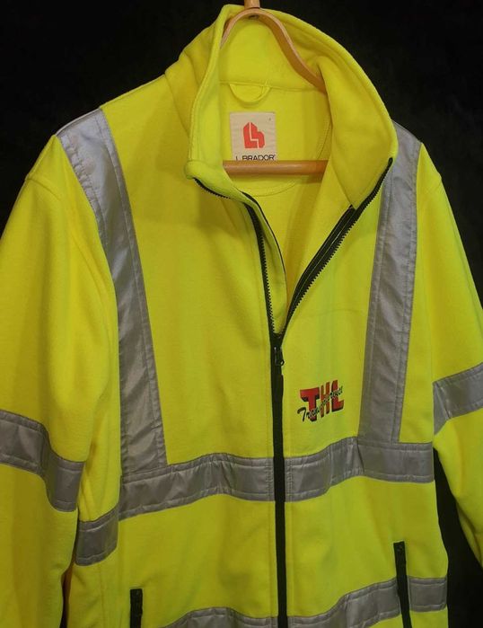 Куртка рабочая , сигнальная флисовая . L.BRADOR на рост 182-188 см .