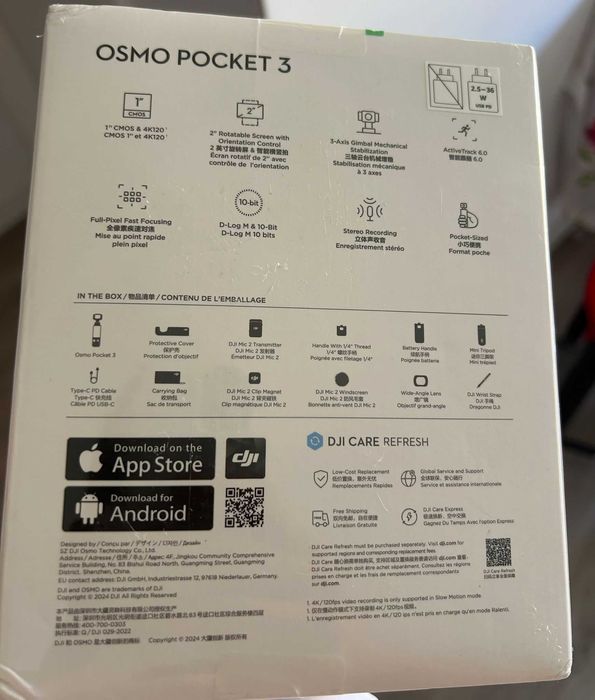 Câmara de ação DJI Osmo Pocket 3 Creator Combo (4K Full HD - Preto)