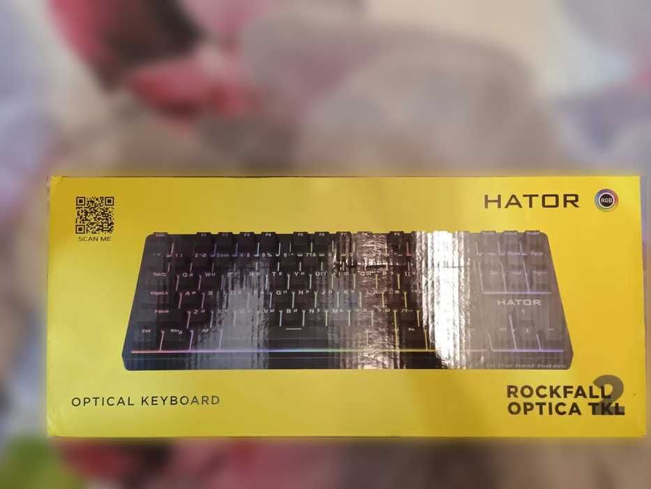 Продам клавіатуру HATOR Rockfall 2 Optica TKL Black v1.0 (HTK-730)