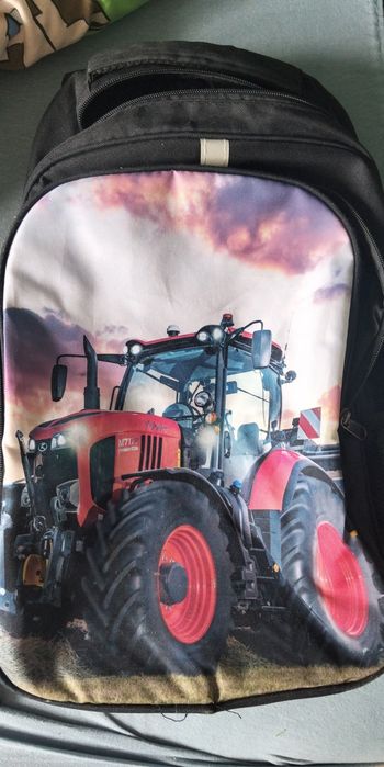 Plecak szkolny pojemny traktor ciągnik Kubota