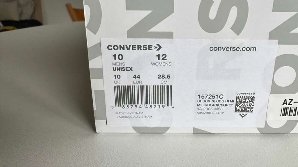 Женские кеды Converse x Comme Des Garcons