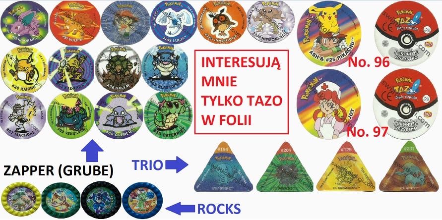 50/50 pokemon metal tazos tazo folia