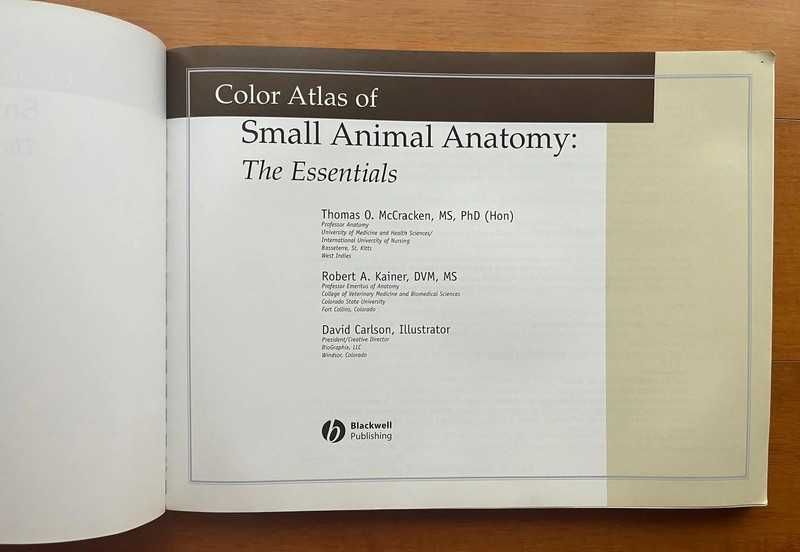 Color Atlas Of Small Animal Anatomy