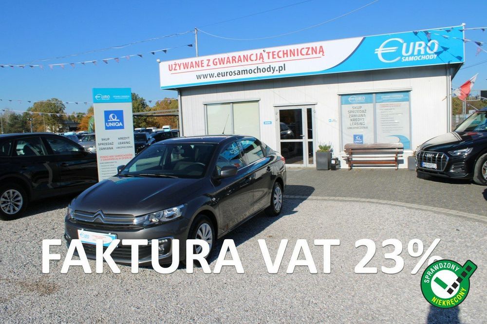Citroën C-Elysée 1.2 PureTech F-vat netto 23495 PLN Gwarancja Salon Polska