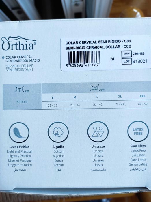 Colar Cervical Semi Rígido Novo