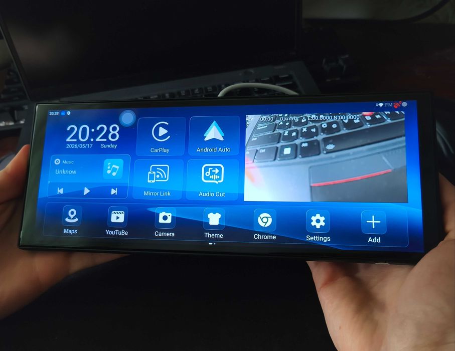 Великий Android-екран в авто Imagebon W70 11.4” 6/128 ГБ CarPlay + 2 камери (відеореєстратор)