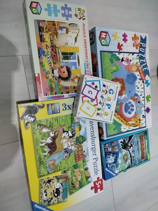 Zestaw gry i puzzle