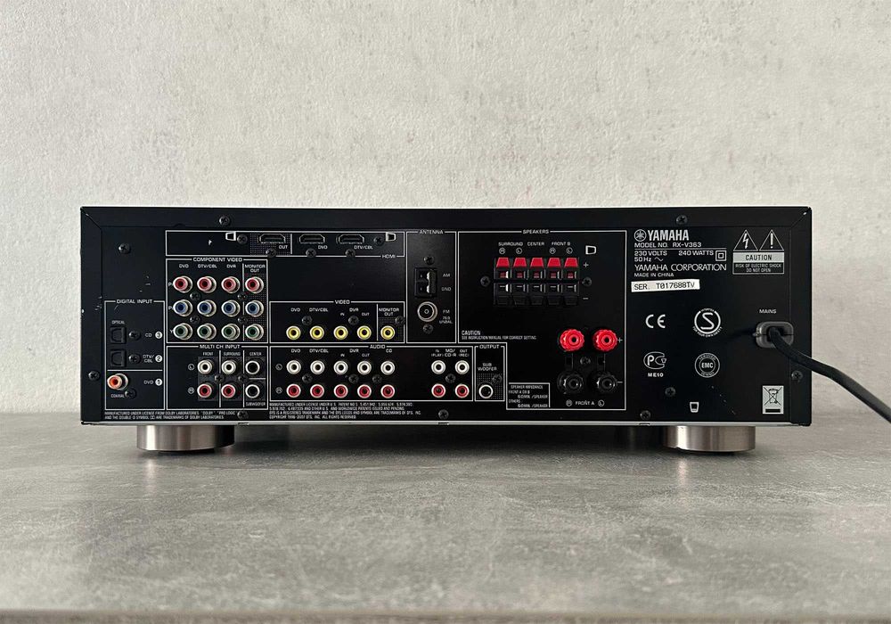 Ресивер Yamaha RX-V363 (5 × 135 Вт / 6 Ом / ЦАП / пульт керування)