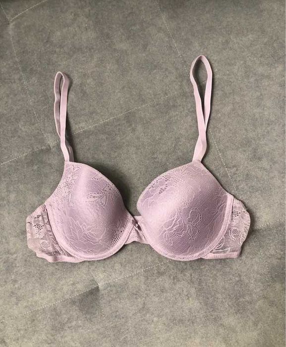 Nowy liliowy koronkowy biustonosz stanik 80B Primark