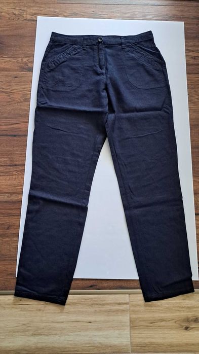 Spodnie damskie lniane Authentic, len, wiskoza, r. 40/ L