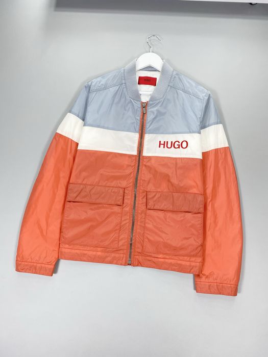 Мужская куртка ветровка Hugo Boss big logo чоловіча вітровка