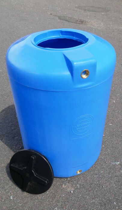 Ємність V-100, харчова пластикова бочка, бак для води