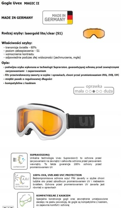 Gogle narciarskie UVEX Magic II