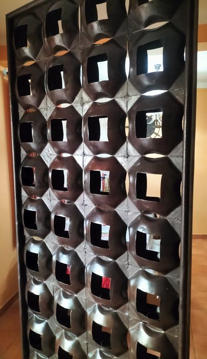 Biombo ou porta velas em ferro forjado