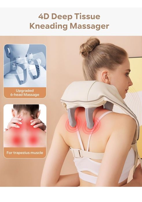 Urządzenie do masażu karku z ciepłem 2 w 1