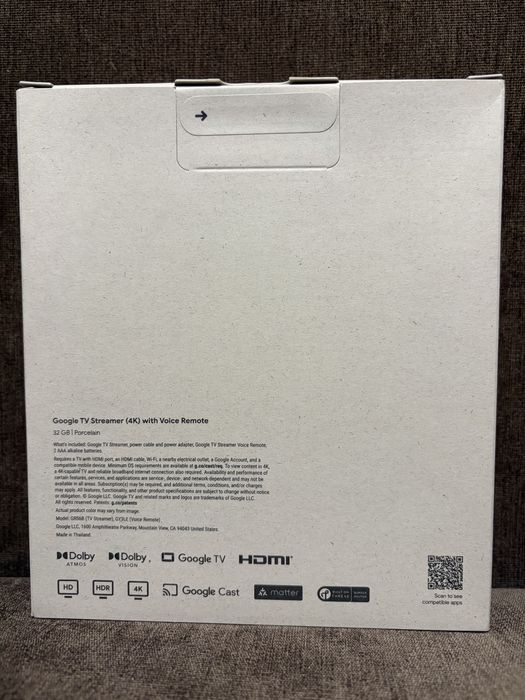 Google TV streamer 4K Porcelain