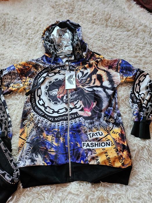 Nowy dres welurowy rozm 36, bardzo miły welur, dłuższą bluza,