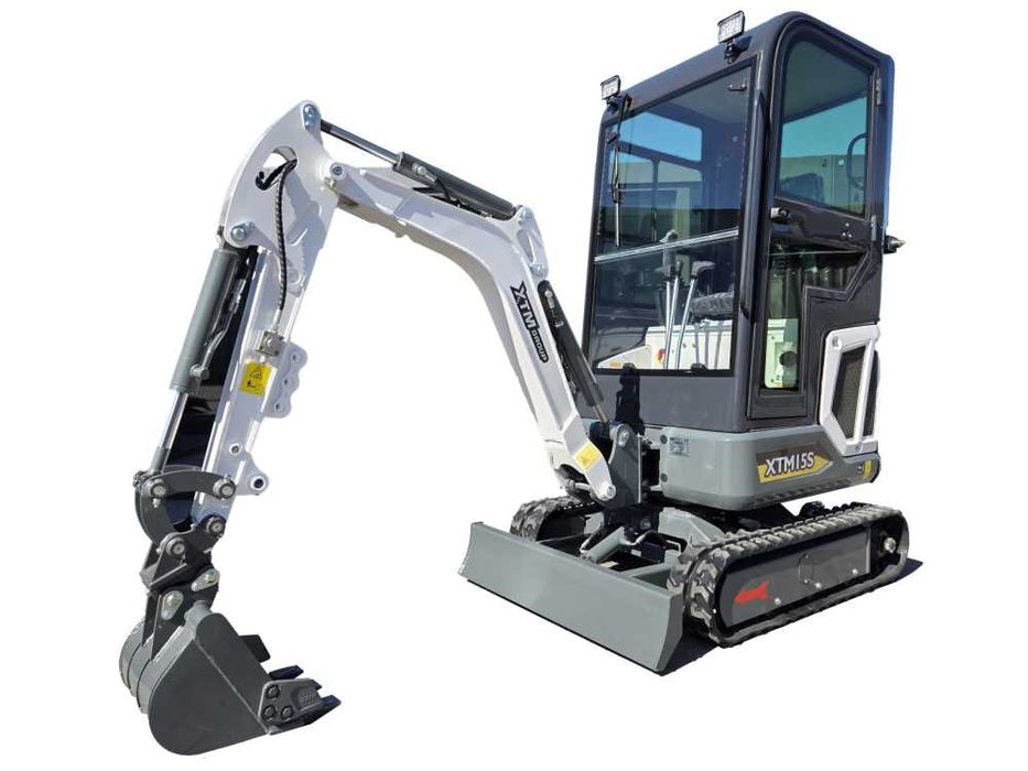 XTM X15s z kabiną 2025 Mini Koparka NOWA silnik KUBOTA ZULBiT Olsztyn