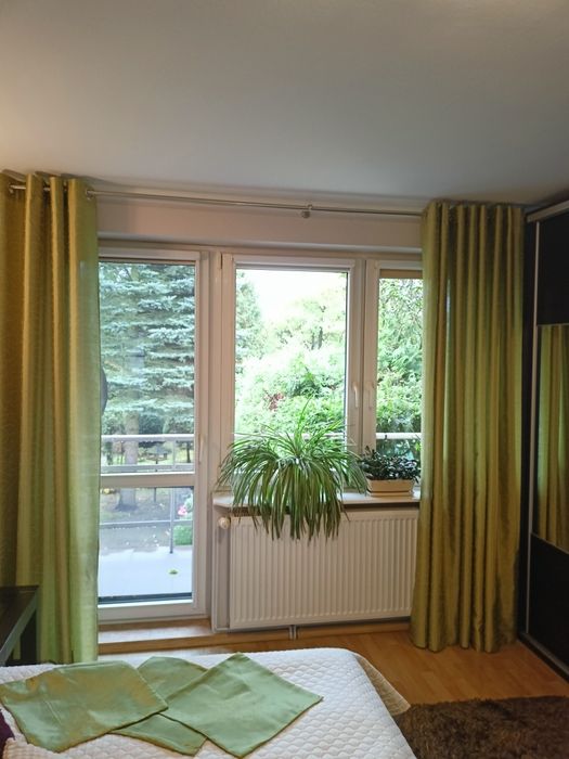 Zaslony jak nowe 3 sztuki jasna oliwka Będzin Brzozowica • OLX.pl