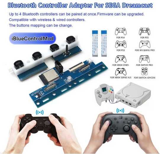 [Novo] Placa Bluetooth iBlueControlMod para Sega Dreamcast
